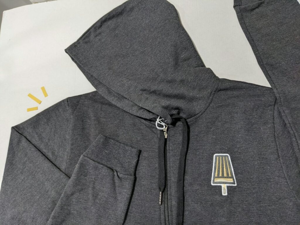 WOLFE Clean Line Zip Hoodie Anthrazit